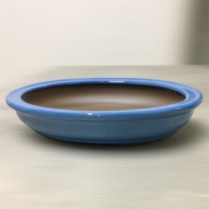 VASO BONSAI LITERATO OVAL 34X24,5X7CM AZUL CLARO/AZUL ESCURO/VERDE ESCURO