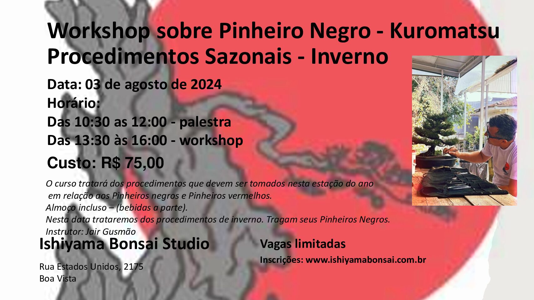 Work Shop – Procedimentos Sazonais – Pinheiro Negro